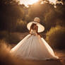 Ball Gown and Sun Hat