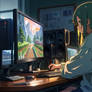 Anime Lo-Fi Gamer Girl