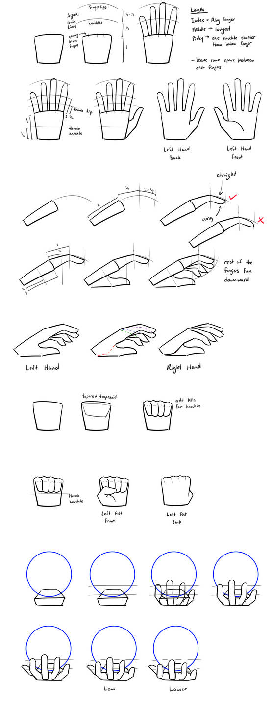 Box Shape Hand Tutorial Hand Tutorial by FightingPolygon on DeviantArt