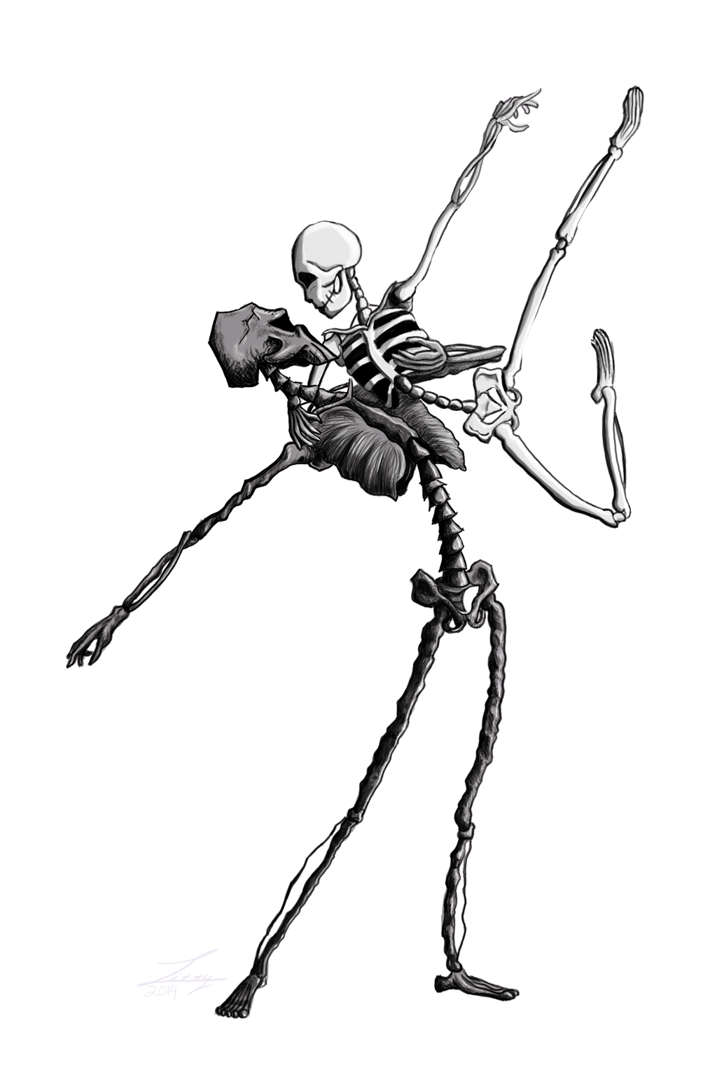 Dsncing Skeleton Skeleton Dance by LizzerFizzer on DeviantArt