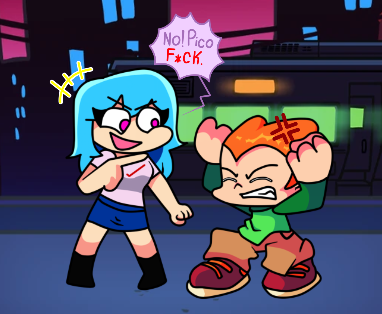 FNF Kaity vs Sky Comic by yamilanatali on DeviantArt