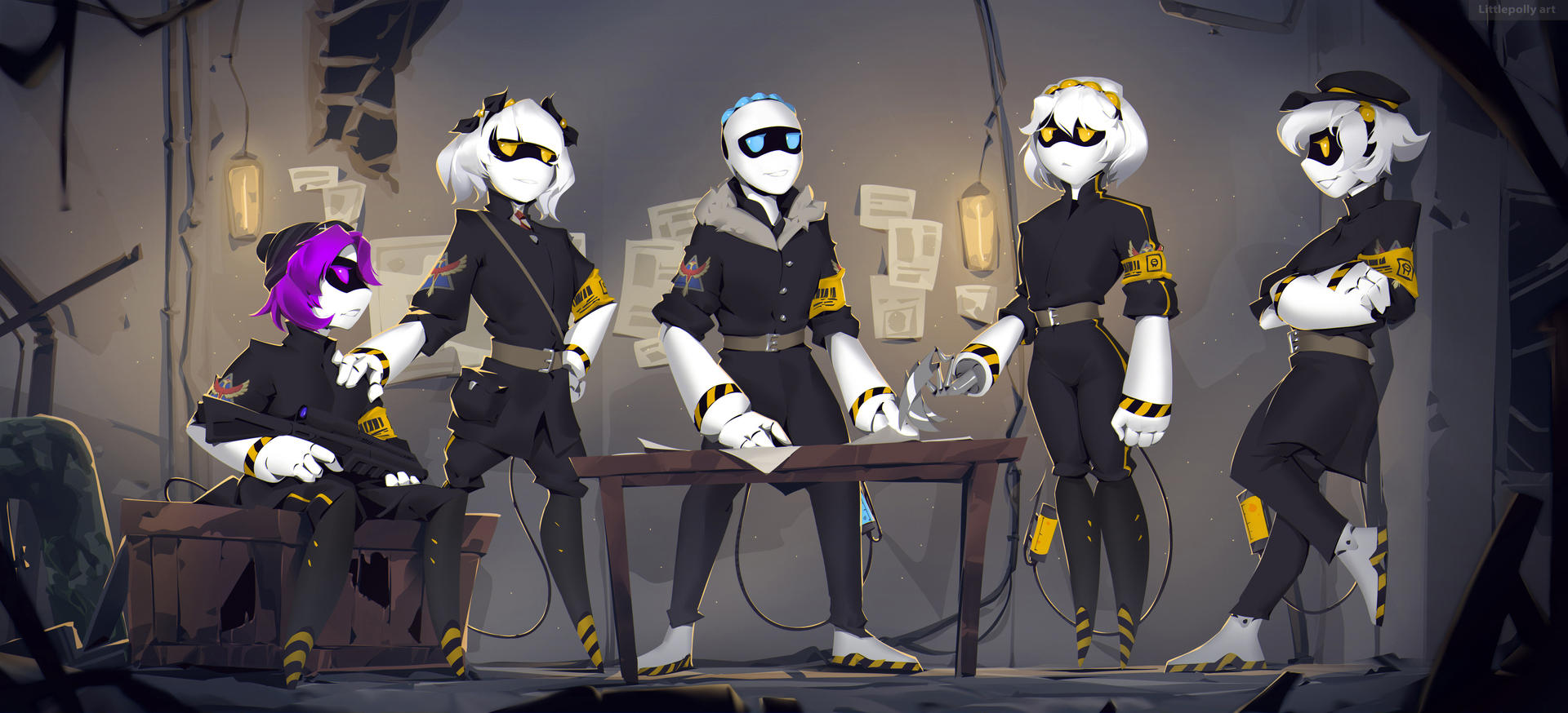Flint and extermination team by LP-art on DeviantArt