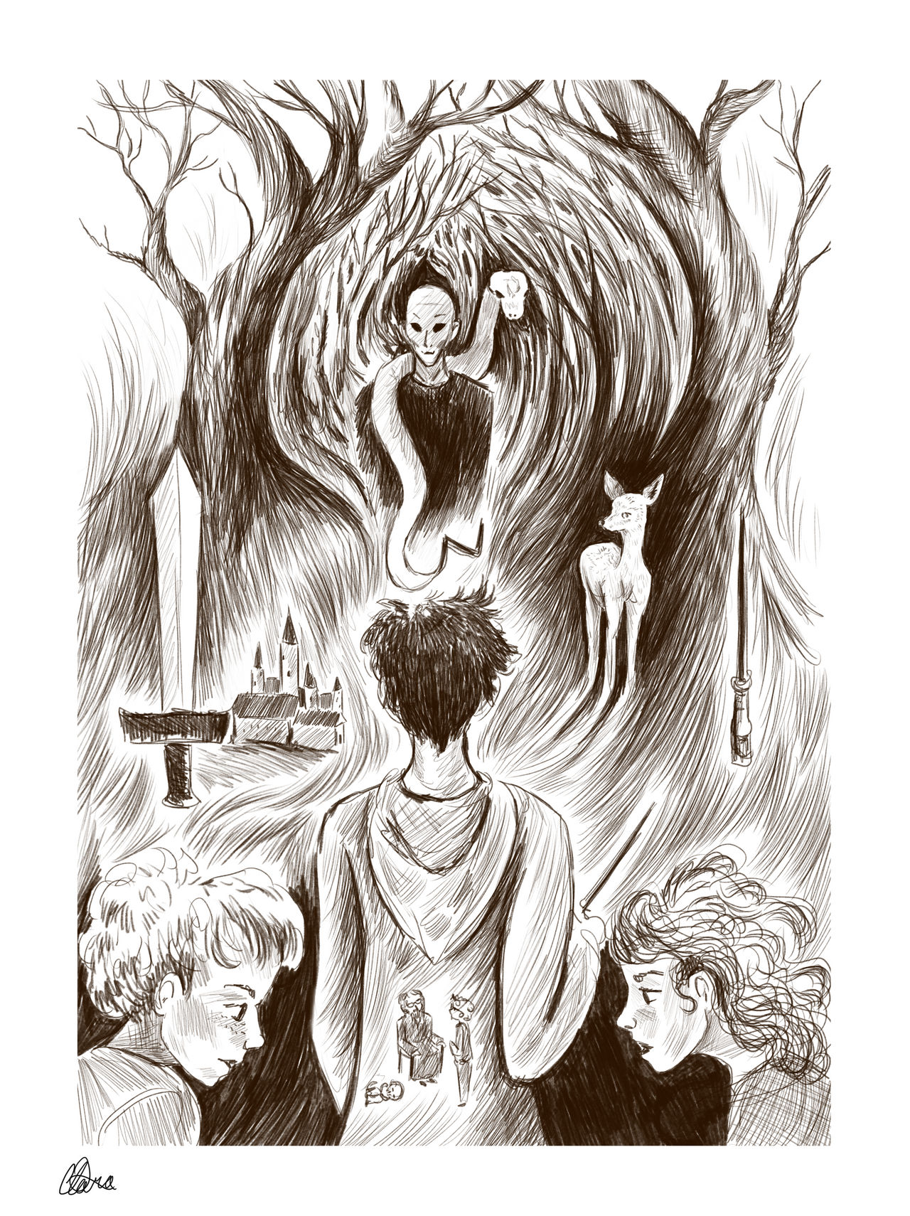 Harry Potter And The Deathly Hallows By BlauHobbit On DeviantArt harry-potter-and-the-deathly-hallows-by-blauhobbit-on-deviantart