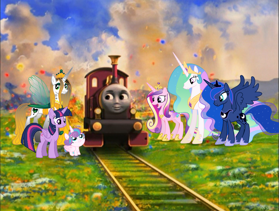 Mlp Engine A Magical Engine And Her Six Pony Friends by ThomasandMLPPerson on ...