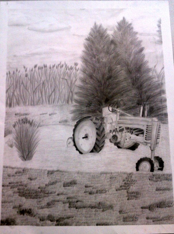 Graphite Farm Drawing