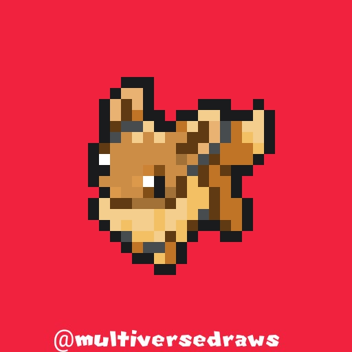 Eevee 8 Bit By Multiversedraws On Deviantart