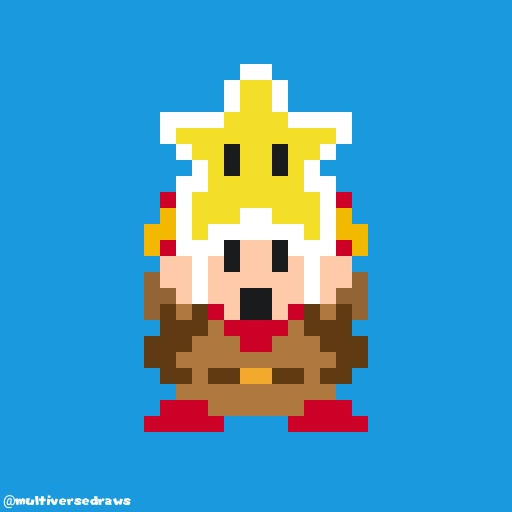 8 Bit Chef Toad Captain toad 8-bit by MultiverseDraws on DeviantArt