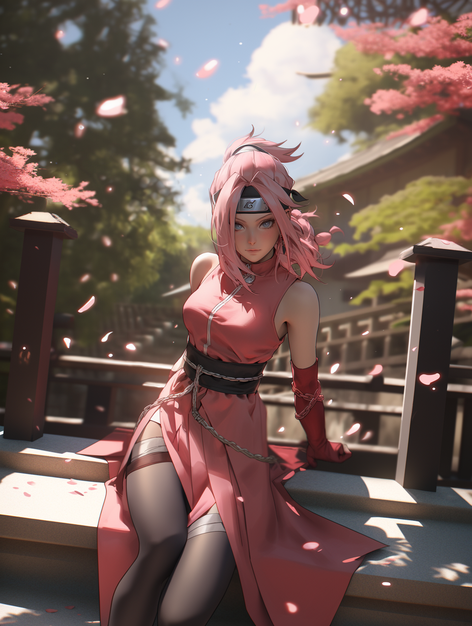 haruno sakura (naruto and 1 more) drawn by drawinglee