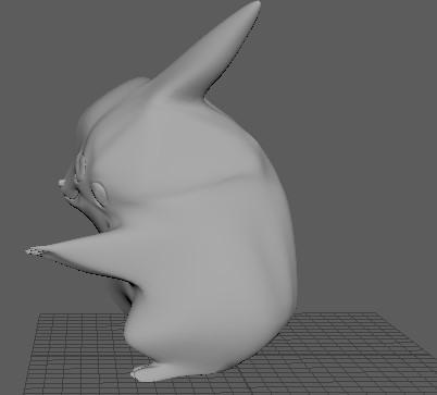 Pikachu Rear View Pikachu Model Updated Progress Side by GioWolf15 on DeviantArt