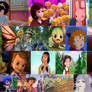 Non-disney animated female characters collage 3