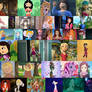 Non-disney animated female characters collage 5