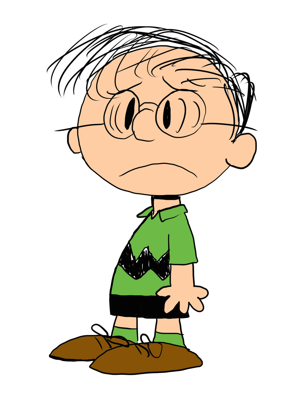 Charles Schulz Style Self Portrait