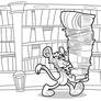 Cleo in the Library