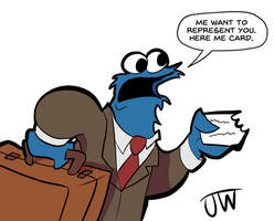 Cookie Monster Lawyer at Law