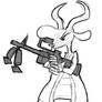 Gazelle with Gun