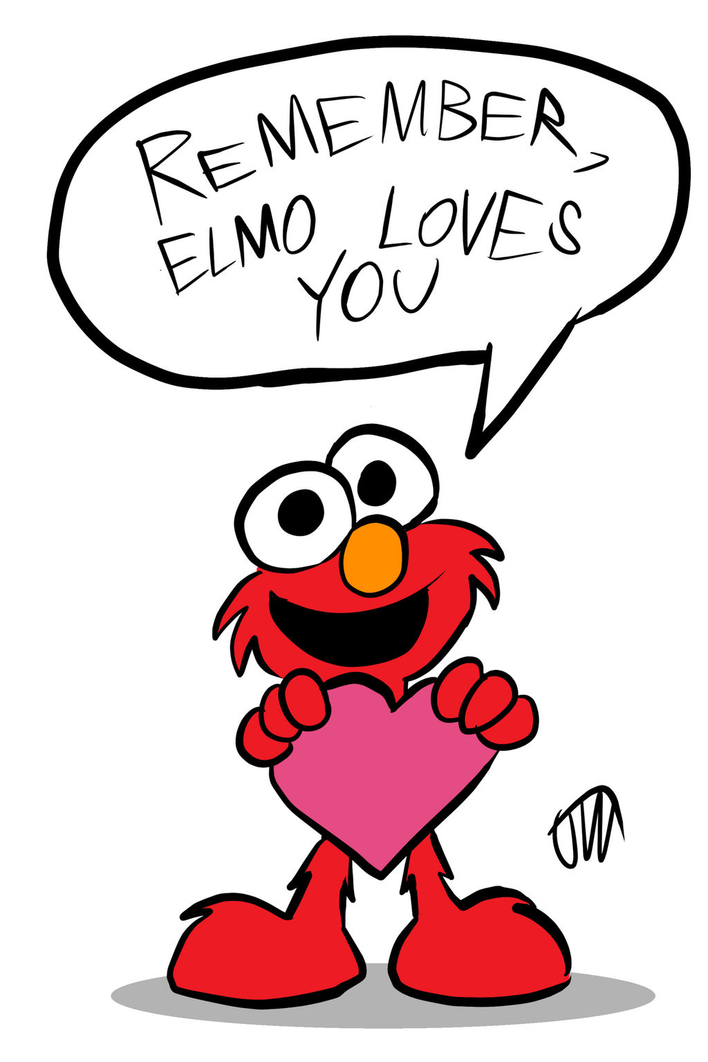 Elmo Loves You by JoeyWaggoner on DeviantArt