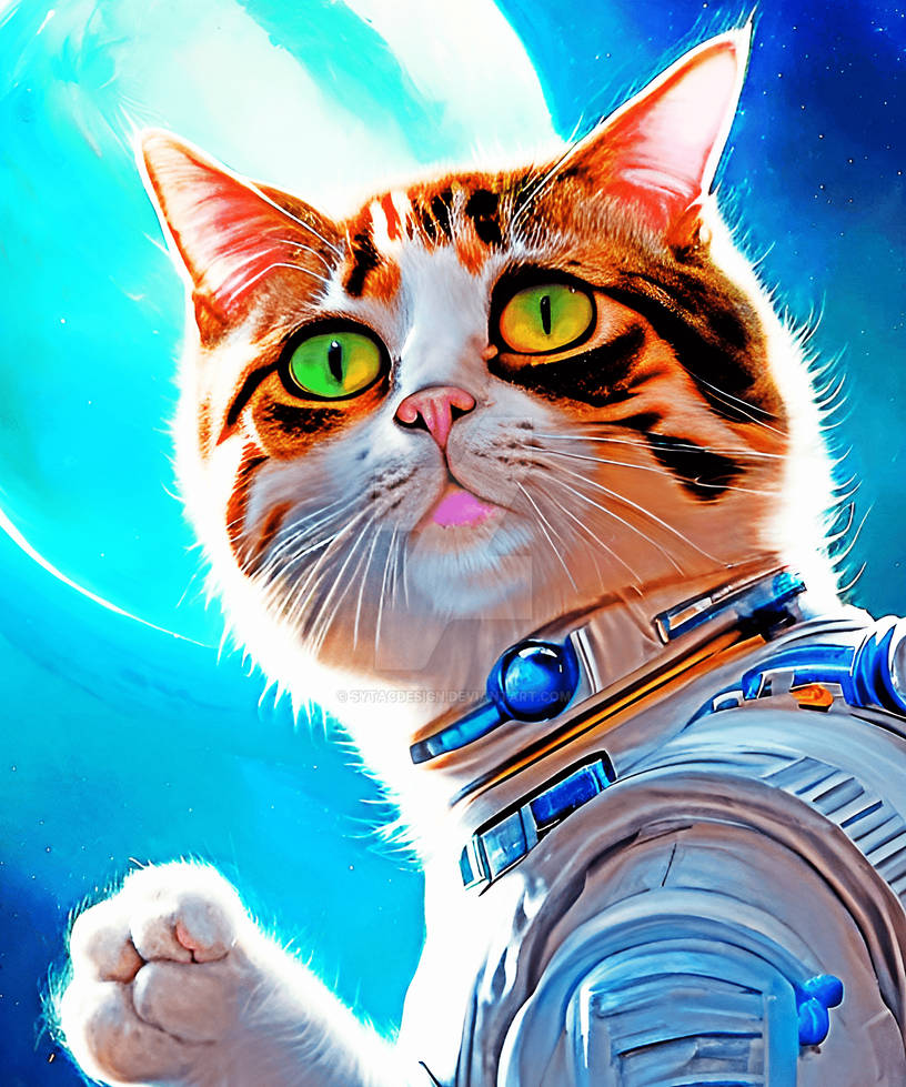 Space Cat Example Funny Astronaut boundless Space Cat Cats possibili by sytacdesign on ...