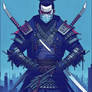 Japanese Warrior Ninja warrior cybernetic Samurai