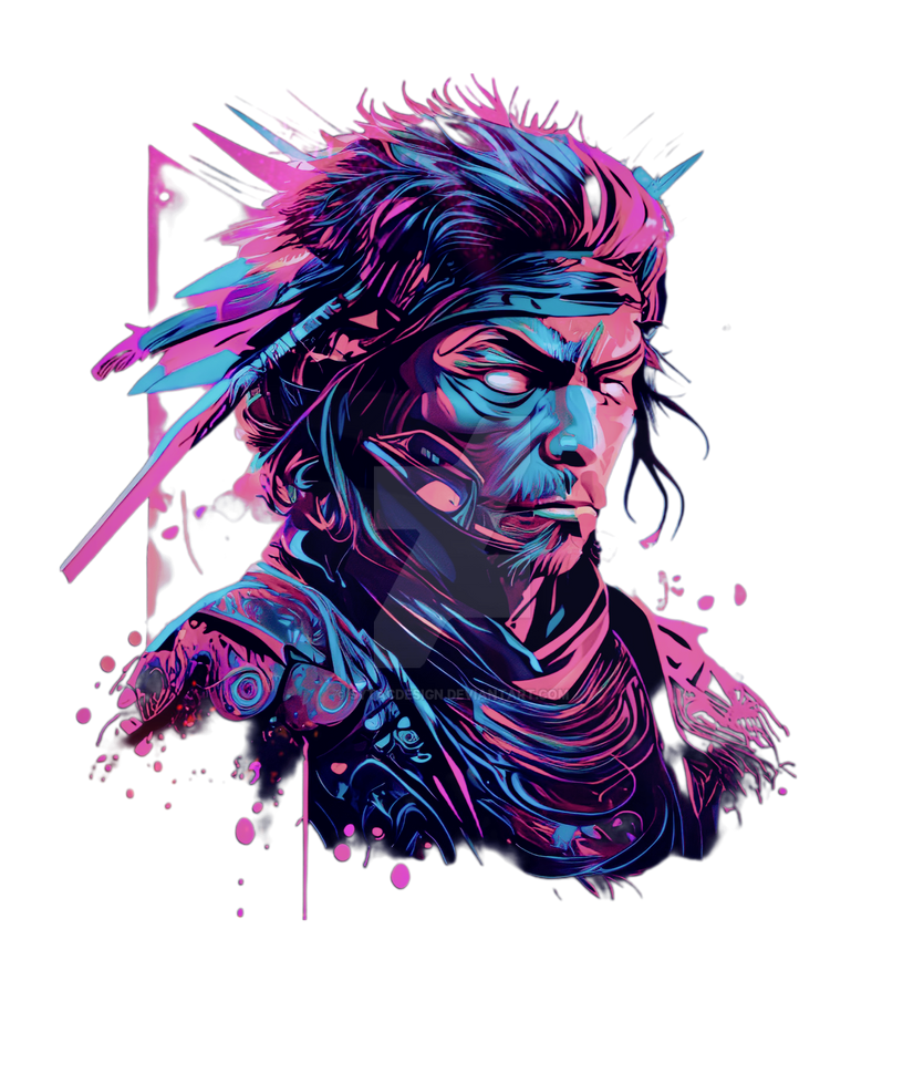 Warrior Manga Samurai traditional Japan Japanese K by sytacdesign on