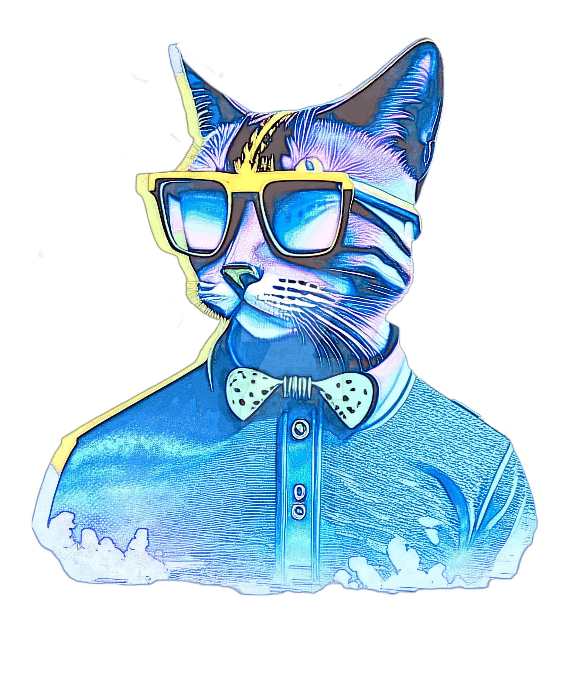 Cool art Kitty Cat Hip digital Sunglasses by sytacdesign on DeviantArt