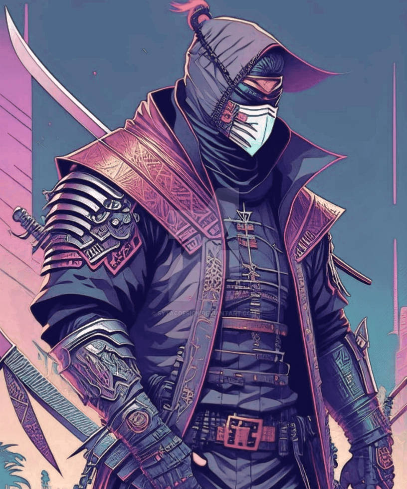 Warrior Japan futuristic Japanese Manga Katana Sam by sytacdesign on ...