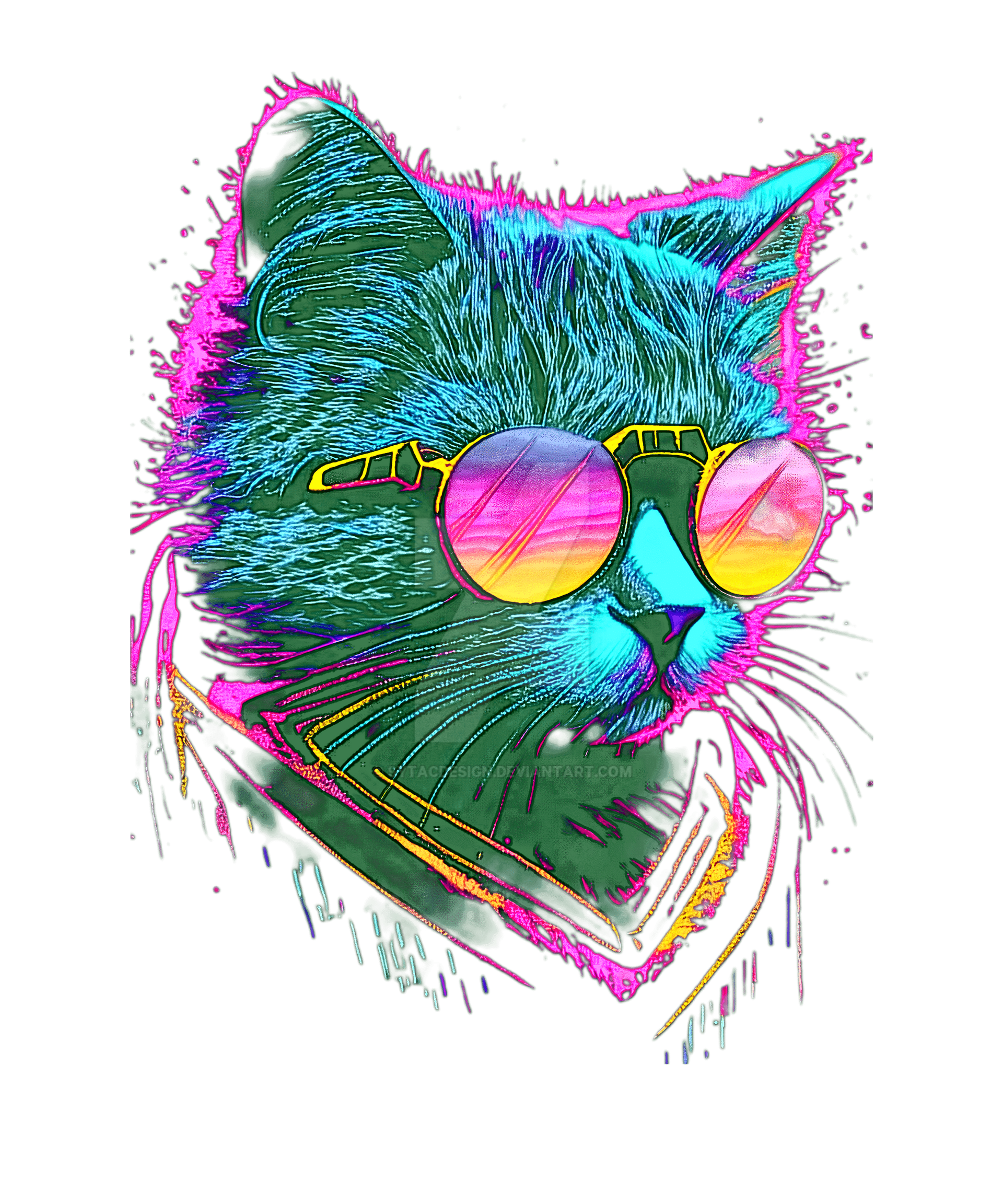 Sunglasses Cool cheerful Cat Kitty Hip by sytacdesign on DeviantArt