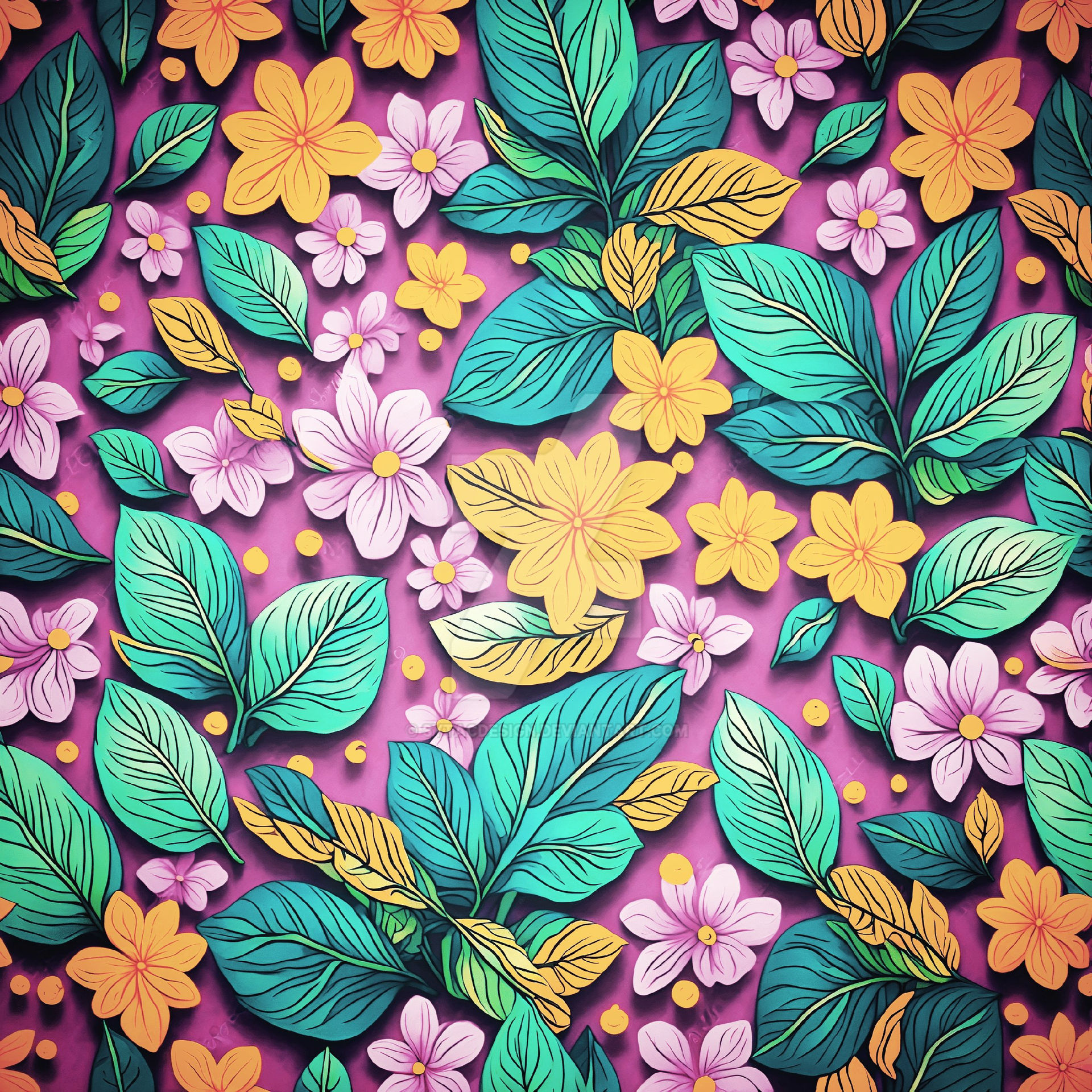 Pattern Rassefia Flowe Seamless girly Summer Floral Pattern Flowers Flowe by sytacdesign on ...