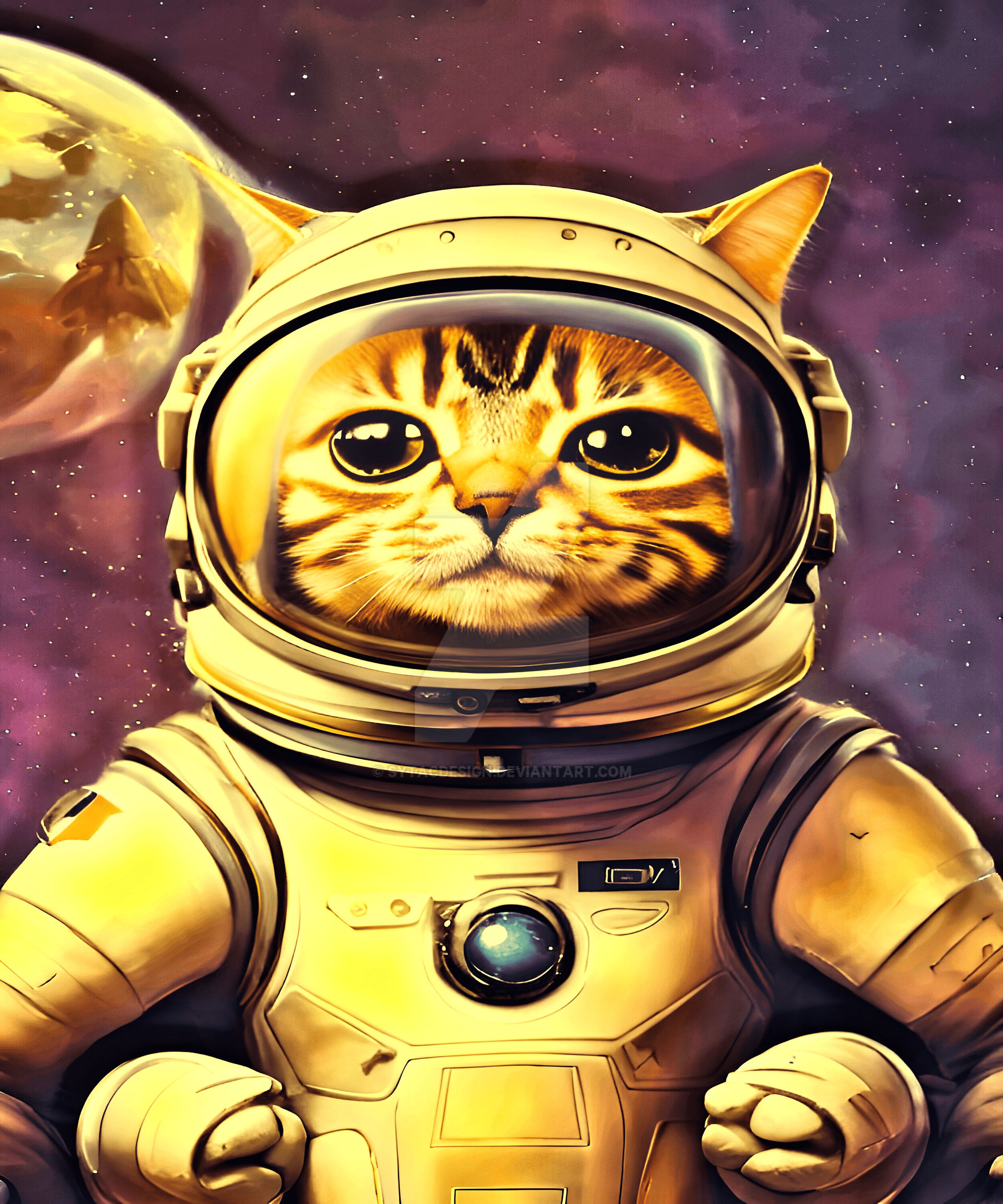 animals Cats Space Astronaut Cat Funny by sytacdesign on DeviantArt