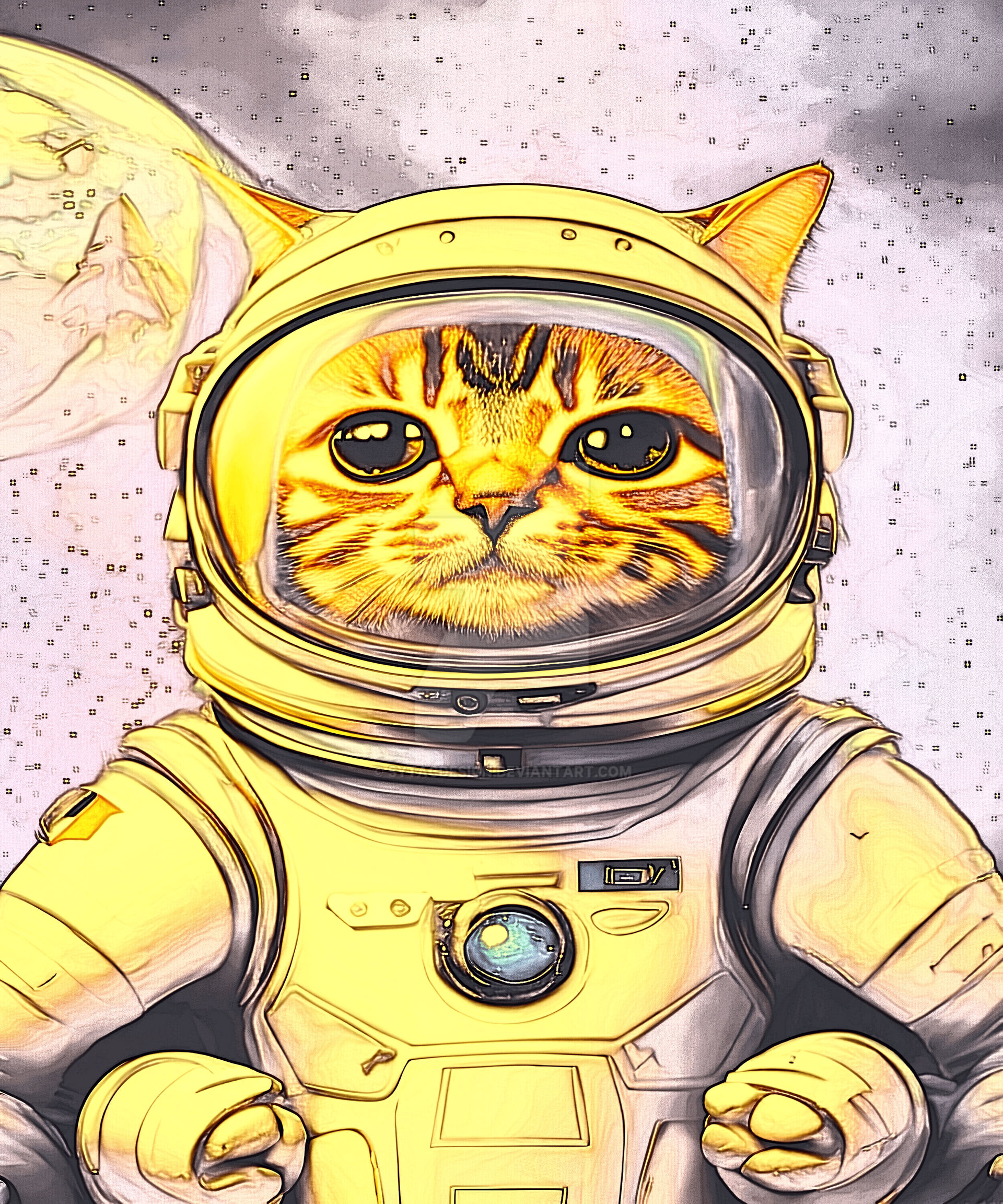 Space Cat Example Space cat Cats Funny Cat Astronaut by sytacdesign on DeviantArt