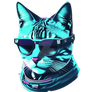 Hip dots Sunglasses Cool Kitty Cat