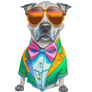 Animal dog Animal Sunglasses wine and Cool Funny D