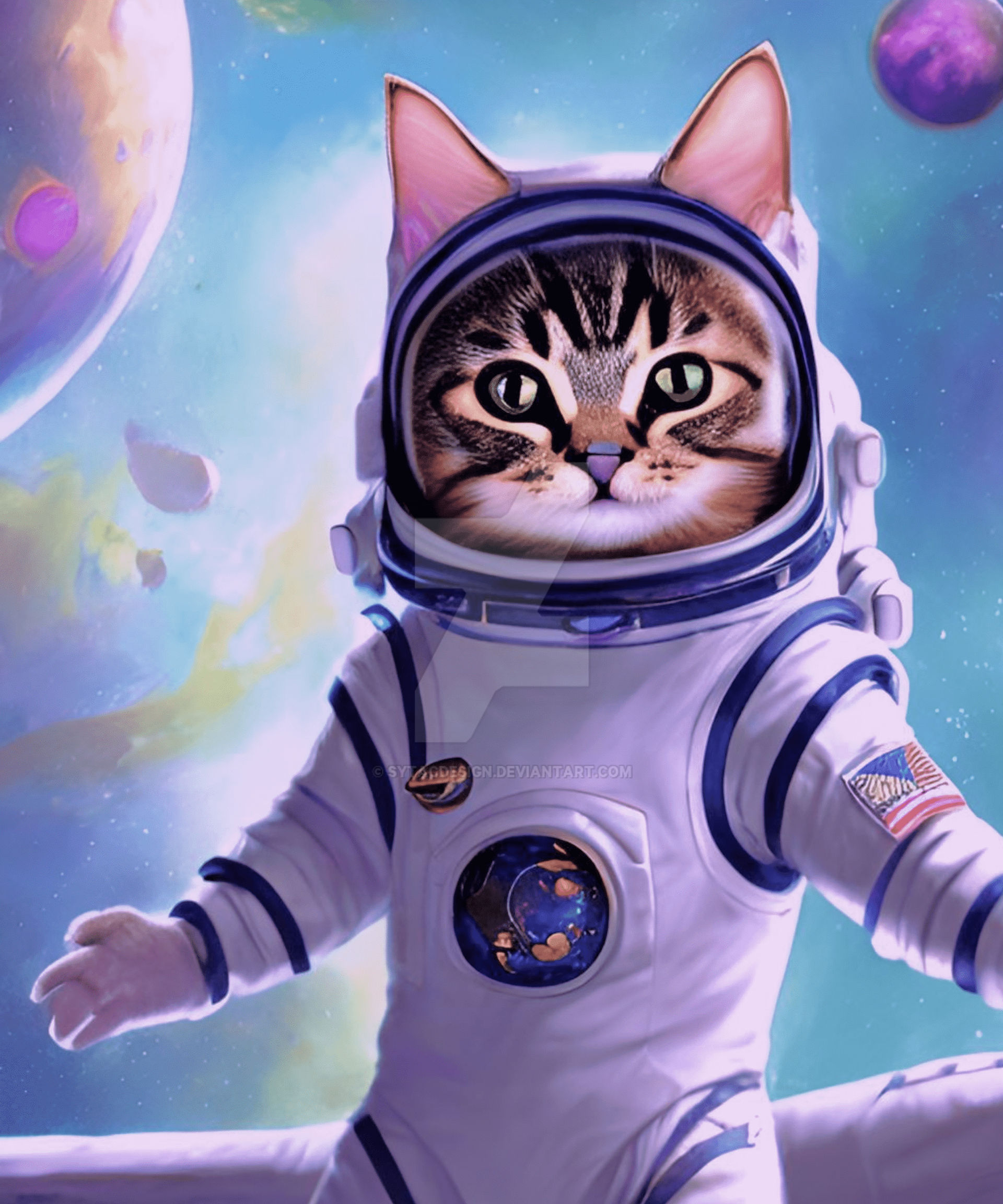 Space kitten by Builderrhys on DeviantArt