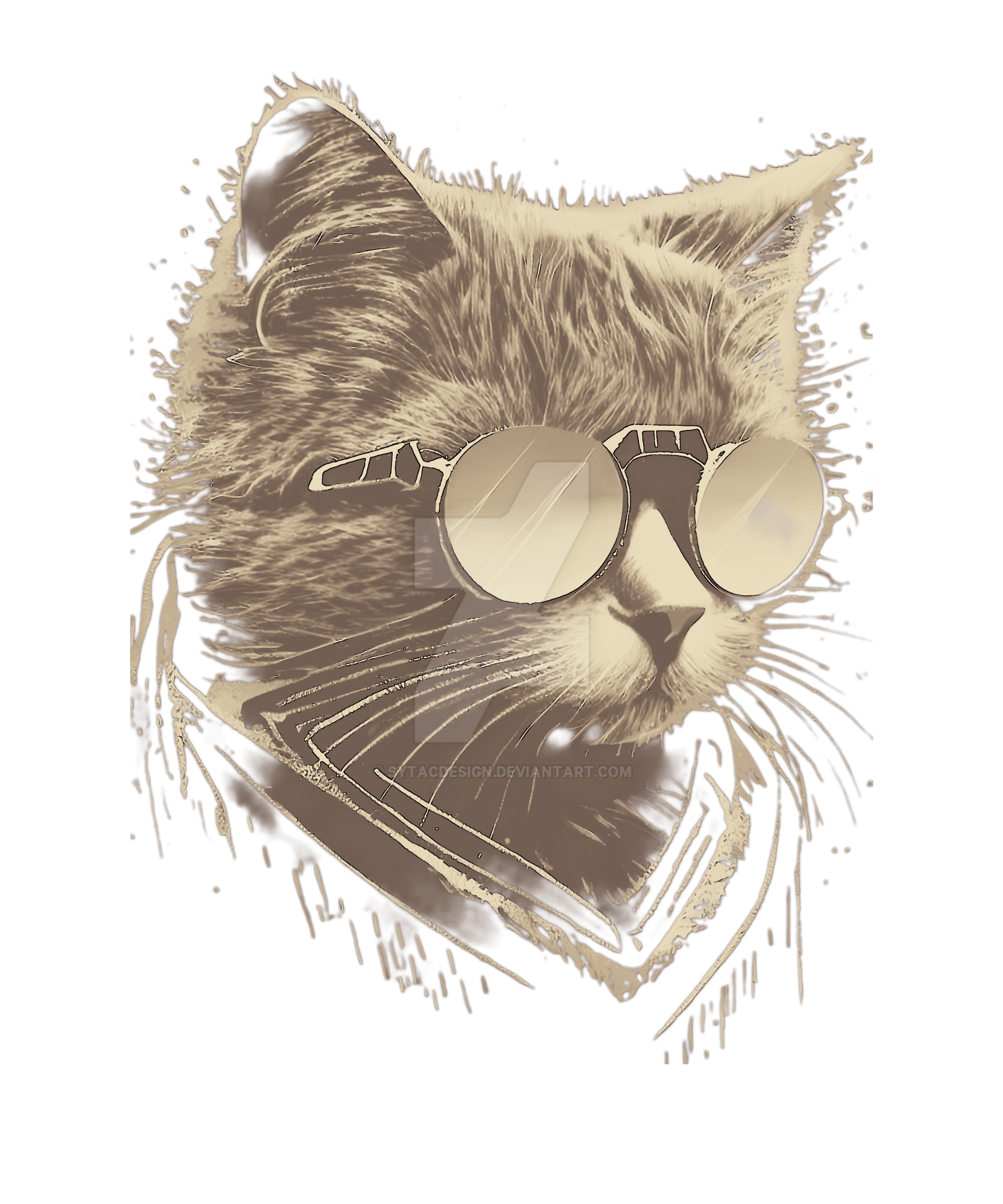 Hip Sunglasses Cat Kitty Cool design by sytacdesign on DeviantArt