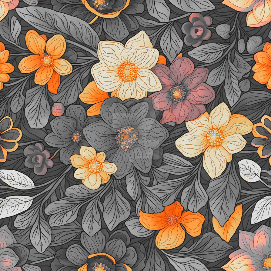 Seamless Pattern Floral Summer Flowers girly Flowe by sytacdesign on  DeviantArt
