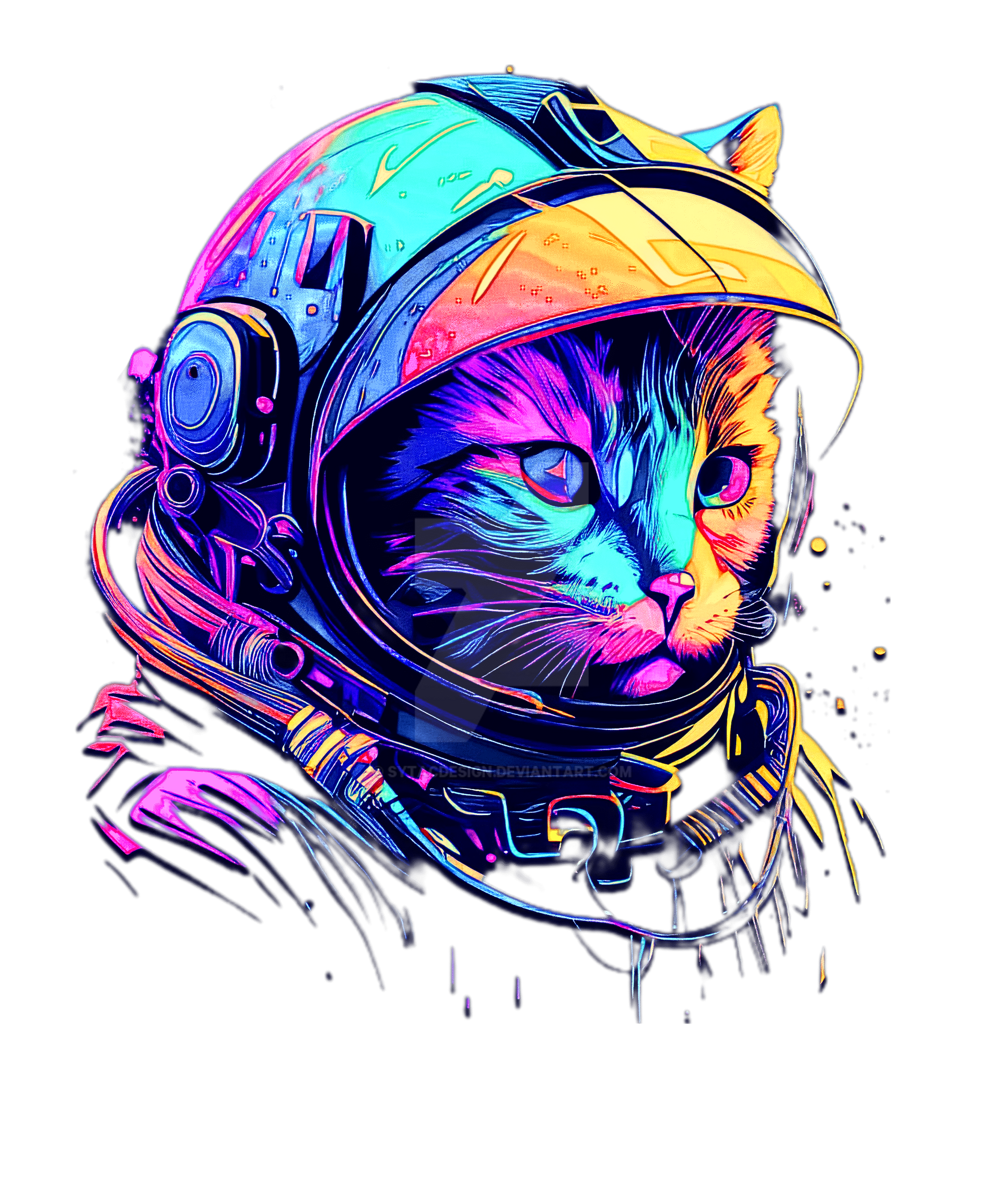 Anmlpossibilities Funny Space Cat boundless Cats A by sytacdesign