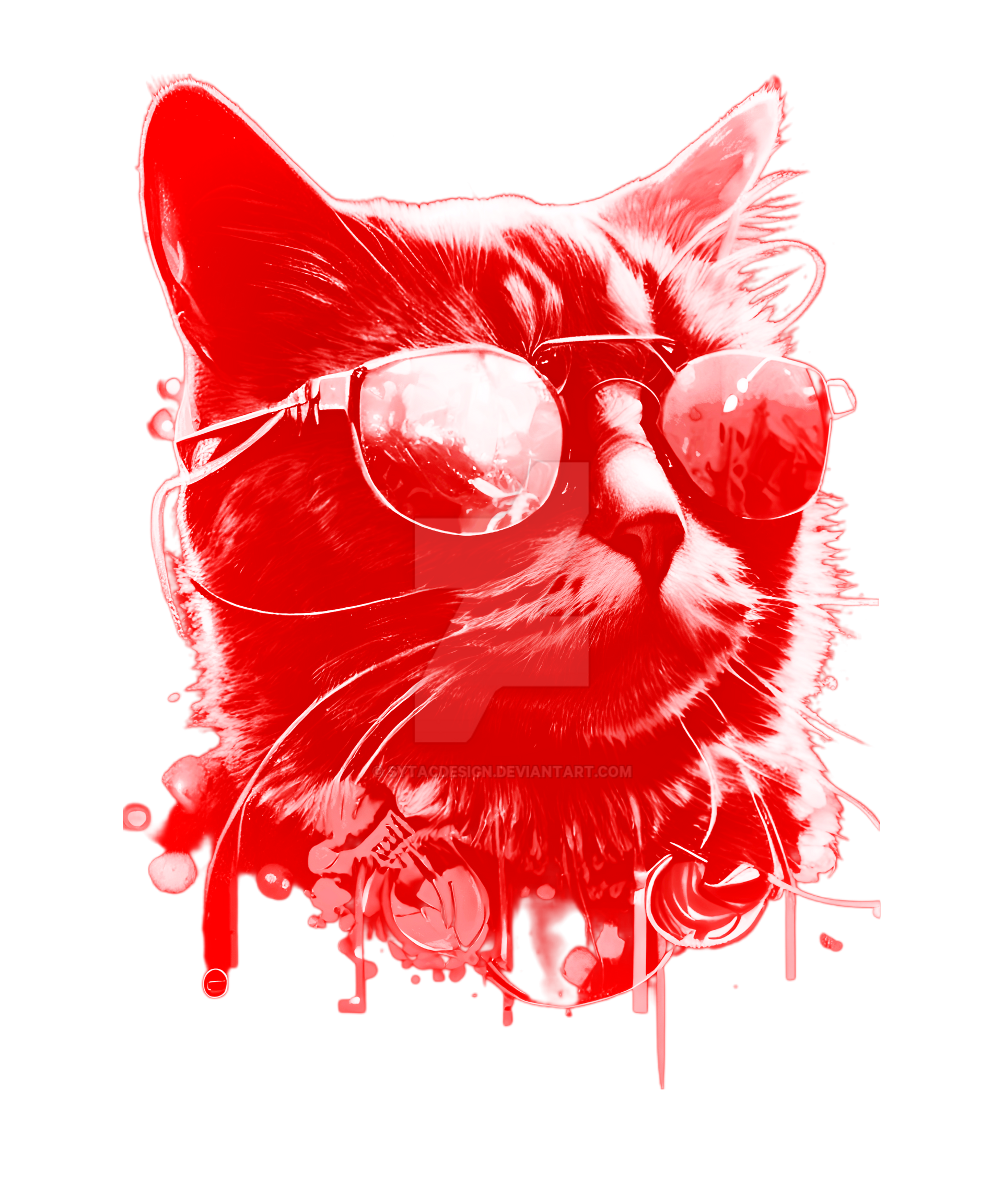 Kitty Cool Cat Sunglasses cat Hip by sytacdesign on DeviantArt