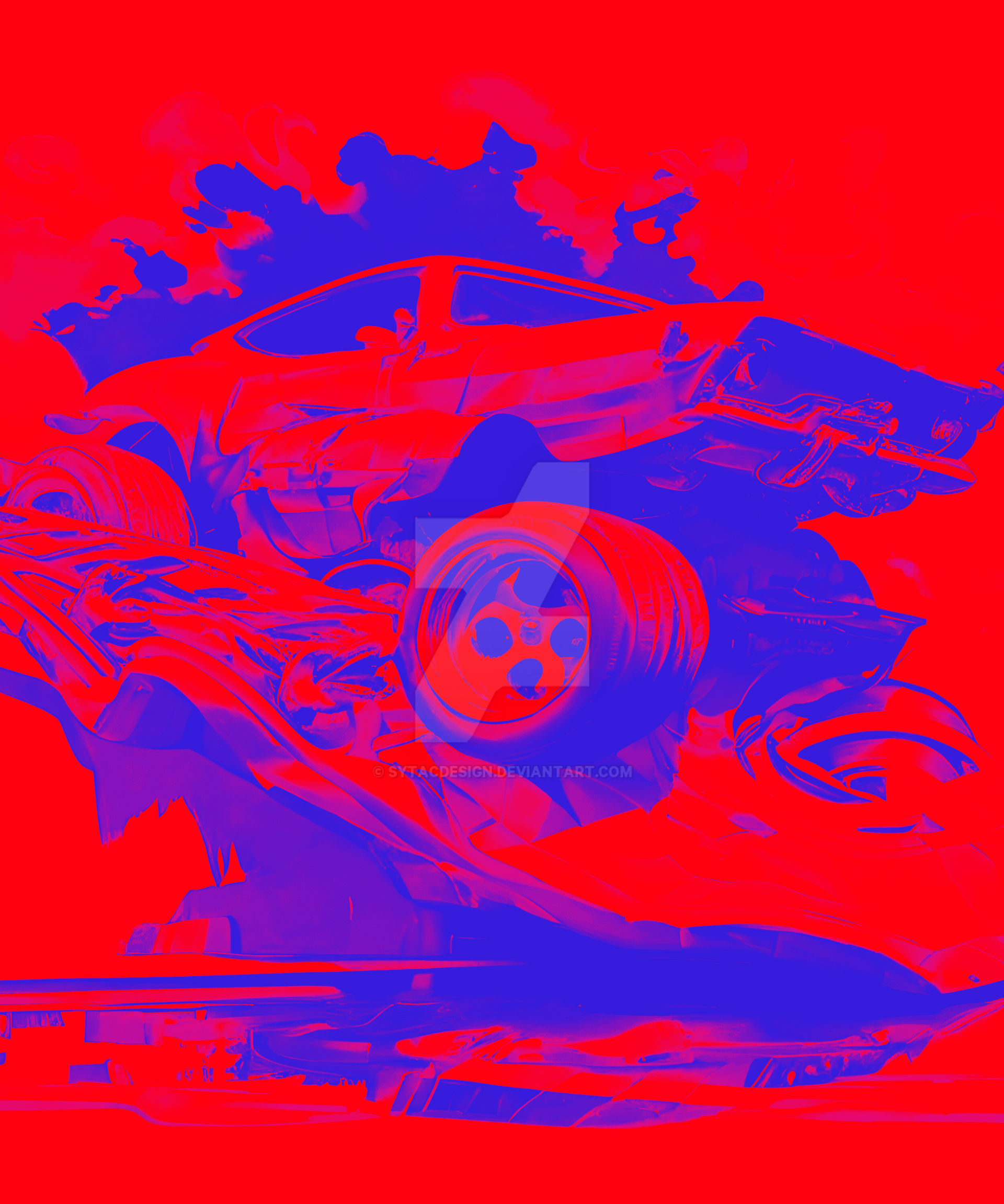 Muscle Retro cartoon Car Vintage Car by sytacdesign on DeviantArt