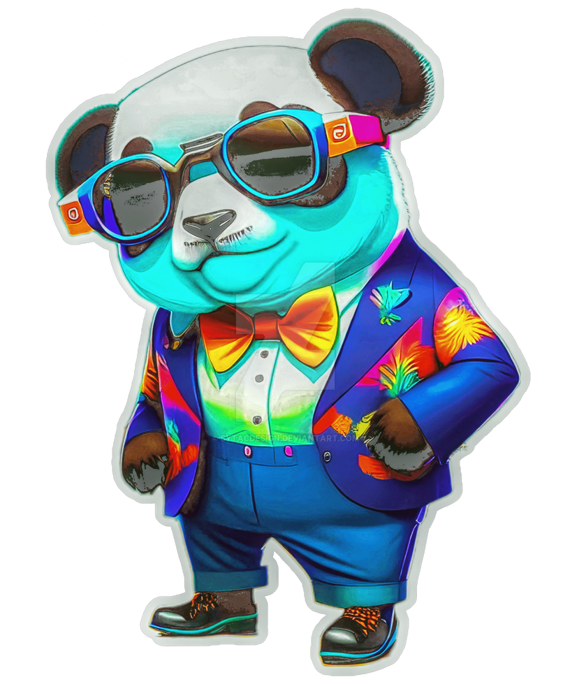 Ber Pand Sunglasses Bowtie suit cool Cool in Suit bear Pand by sytacdesign on ...