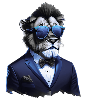 Hipster hipster Cool Funny Cat design lion Lion Su