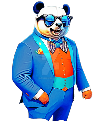 Bowtie Sunglasses suave Suit Panda Cool shades pan