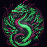 Apocalyptic graphic Dark dragon Fiery Dragon menac