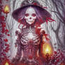 artwork Skulls and Woman Gothic mysterious Dark da