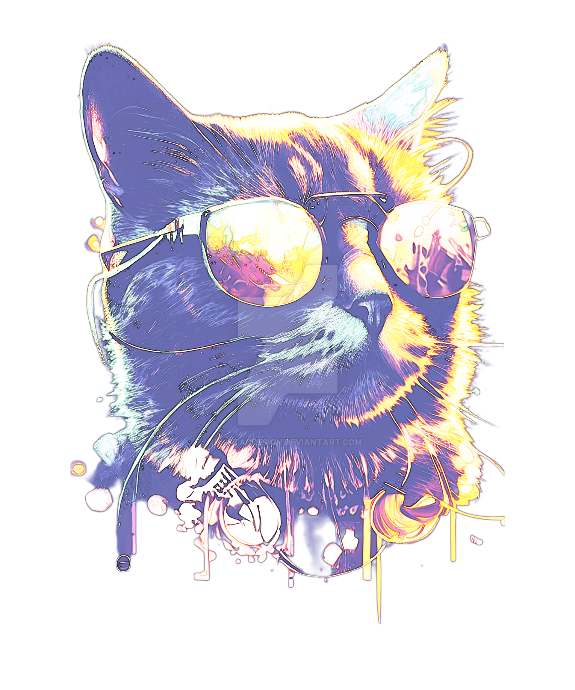portrait Sunglasses Kitty Cool Hip Cat by sytacdesign on DeviantArt
