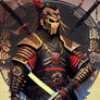 Japanese Warrior cyberpunk Japan Samurai Ninja Man