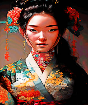 Samurai Geisha Anime Japanese nihon Japan