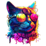 Sunglasses Cat Cool design Hip Kitty