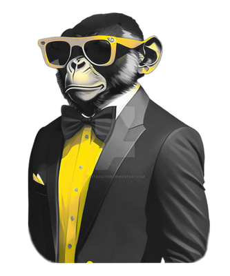Sunglasses Animal Monkey Cool Ape Monkey Funny Wit