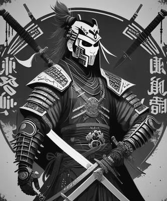 Japan Japanese Futuristic Warrior Samurai Ninja Ma