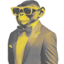 Funny Ape Animal Logo Primate Cool Monkey Professi