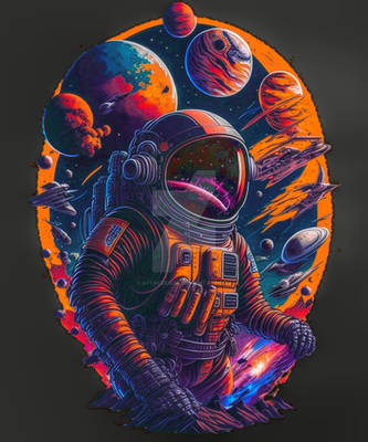 Planets Artwork Astronaut Spacesuit Astronaut Spac